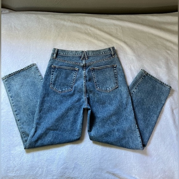 SLVRLAKE London Crop Straight Leg Jeans King Canyon Wash Size 30 - Picture 7 of 17